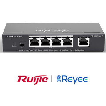5-Port Gigabit Smart Cloud Managed PoE Switch RG-ES205GC-P