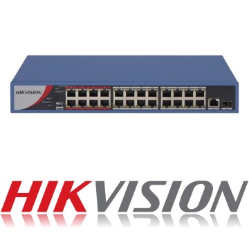 Hikvision 24 Port Fast Ethernet Unmanaged POE Switch DS-3E0326P-EM(B)